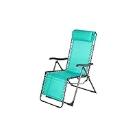 hesperide hes-149633 fauteuil de jardin relax silos, texaline, vert Émeraude, taille unique