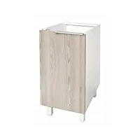 berlioz creations cp4bf meuble bas de cuisine avec 1 porte frêne 40 x 52 x 83 cm, fabrication 100% française