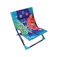 fun house 712889 pyjamasques chaise - fauteuil de plage pliable pour enfant