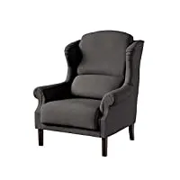 dekoria unique fauteuil gris foncé 85 x 107 cm