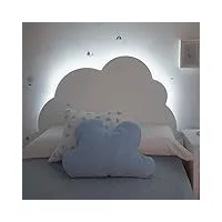 bainba tête de lit enfant nuage avec lumière - 105cm