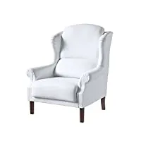 dekoria unique fauteuil blanc 85 x 107 cm