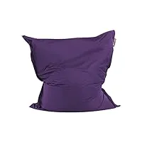 beliani pouf violet 140 x 180 cm