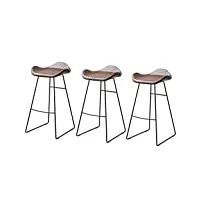 j-home tabouret de bar chaise de bar de style nordique | chaises de cuisine à domicile | creative pub high tabouret, ensemble de 2/3/4, portant 300kg pour la cuisine | pub | café