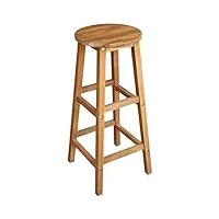 vidaxl 2x tabourets de bar chaises de bar chaises de bistrot meubles de pub cuisine meubles de salle à manger intérieur bois d'acacia solide