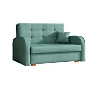 mirjan24 viva gold ii canapé avec coffre de couette, 2 places, canapé rembourré avec fonction sommeil avec coussin, canapé, canapé, canapé, canapé, canapé de lit, campagne, couleur au choix