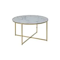 marque amazon - movian rom - table de chevet, 80 x 80 x 45 cm, blanc