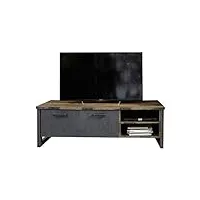 trendteam meuble tv smart living pour salon avec grand espace de rangement 178 x 52 x 42 cm