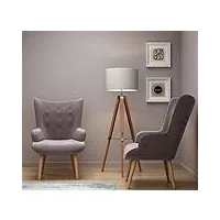 helsinki fauteuil en velours avec pieds en bois taupe
