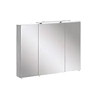 schildmeyer bello armoire à miroir, gris, 90 x 16 x 75 cm