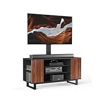 fitueyes meuble tv avec support tv pour 32’’ – 70’’, hauteur réglable et pivotant ±25° jusqu'à 40 kg max.vesa 600 x 400mm