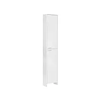 schildmeyer luis armoire haute, bois d'ingénierie, blanc lisse, 36,1x19,7x197,2 b/t/h cm