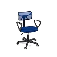 kayelles chaise de bureau enfant, siège de bureau ergonomique junior, etudiant lab (bleu)