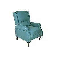 cribel relax jerry fauteuil inclinable manuel avec repose-pieds bleu 106 x 81,5 x 78 cm