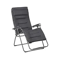lafuma futura xl be comfort® lfm3131.8902 chaise longue de relaxation gris foncé titane