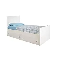 bainba lit enfant avec rangement linéaire ii (90 x 190 cm)
