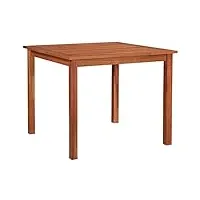 vidaxl table de jardin table de terrasse table de patio table de balcon table d'extérieur table de salle à manger 85x85x74 cm bois d'acacia massif