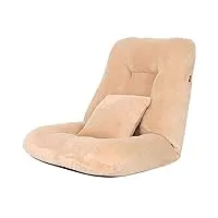 yliansong-home pouf adulte taille haute chaise pliante style japonais épais coton lin lazy sofa taille de soutien coussin chaise méditation dossier étage canapé bureau cour canapé inclinable
