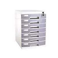 caisson de classement a4 avec 3 tiroirs verrouilla fichier tiroir armoire de rangement - multi-fonctionnel de bureau fournitures de bureau boîte de rangement en plastique organisateur (taille: 295 * 3