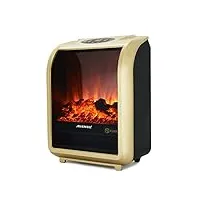 cheminée électrique cuisinière électrique portable chauffage avec thermostat réglable effet de flamme réaliste et télécommande pour le chauffage des locaux chauffage extérieur de patio, b