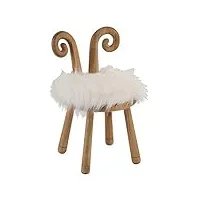 paris prix - chaise enfant design oreille mouton 56cm naturel