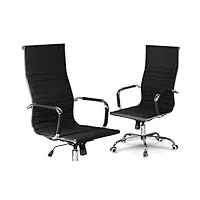 sofotel fauteuil de bureau, noir, x-large