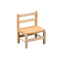 chaise basse enfant louise, bois naturel finition vernis