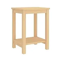 vidaxl table de chevet table de nuit armoire de lit armoire de chevet chambre à coucher intérieur maison bois clair 35x30x47 cm bois de pin massif
