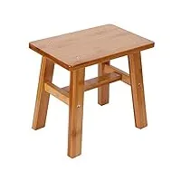 needlid siège enfant, tabouret bas, tabouret en bambou anti-mites, pour les(small square bamboo stool)
