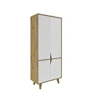 tendencio armoire nexo de 193 cm style scandinave blanc