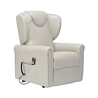 mon fauteuil relax barbara 2 moteurs cuir fauteuil electrique releveur dispositif médical système de roue siège à micro-ressorts fauteuils pour personnes âgées fauteuil de relaxation beige