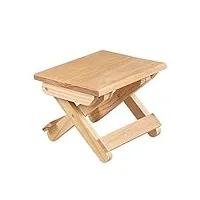 rstys tabouret pliable en bois de bambou naturel, siège de douche pliable chaise de douche petit tabouret de douche pour le rasage des jambes et repose-pieds, siège portable