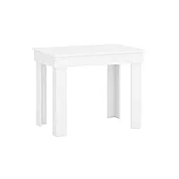 glmeble petite table de cuisine blanche pour salle à manger, 60 x 90 cm