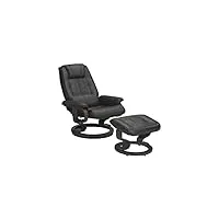 tousmesmeubles fauteuil de relaxation - excelly : noir - l 84 x l 76 x h 104 cm - neuf