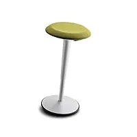 sedus se:fit, tabouret ergonomique, assis-debout, vert, plastique, pied en caoutchouc, 53-80 cm réglable en hauteur