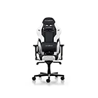 dxracer (l'original gladiator g001 chaise gaming, simili cuir, noir-blanc, jusqu'à 2 m