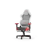 dxracer (l'original air r1s chaise gaming, maille, blanc-rouge-noir-gris, jusqu'à 2 m