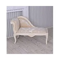 canapé romantique 105 cm en bois beige ottoman style maison de campagne shabby cat508d27 palazzo exclusif
