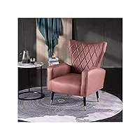 nabeim fauteuils inclinables relaxants,confortable fauteuil salon,convient au chambre à coucher salon balcon bureau,meuble de salon,ergonomique, pratique et à la mode (kaki) (color : pink 2)