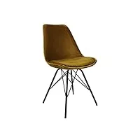 kick collection chaise de salle à manger velvet - velours - or - moderne et de haute qualité - matériaux de haute qualité - disponible dans de nombreuses couleurs