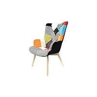 cmp paris fauteuil - helsinki patchwork - l 99 x p 74 x h 68 cm