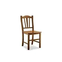 mar.c.a. design - lot de 2 chaises modèle silvana entièrement en bois de hêtre. convient pour salle à manger, cuisine et salon, bureau et entrée. fabriqué en italie. dimensions : 46 x 45 x h 79 cm.