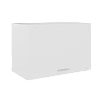vidaxl armoire suspendue placard armoire de rangement meubles de cuisine avec 1 etagère maison intérieur blanc 60x31x40 cm aggloméré