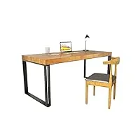 bureau informatique, table d’étude table de bureau à domicile table de bureau moderne simple pc table de travail de pignon d'ordinateur portable, table de travail de cadre en métal stable pour bureau,