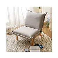 dtkmkj loisirs canapé paresseux chaise simple en tissu pouf tatami chambre confortable salon fauteuil inclinable simple 64 × 111 cm, coton