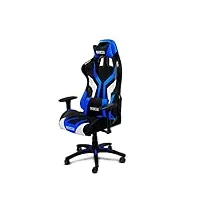 sparco fauteuil de bureau/fauteuil gaming torino noir/bleu (régable)