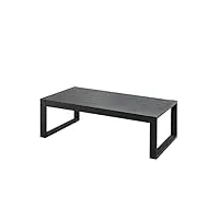 vente-unique - table basse de jardin en aluminium - anthracite - molokai de mylia