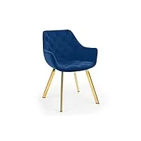 julian bowen lorenzo lot de 2 chaises de salle à manger bleu, taille unique