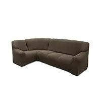 sofacamaleon helena ante housse de canapé d'angle élastique de qualité, super réglable, confortable, lavable à 30 °c, facile à installer, toucher agréable, canapé d'angle