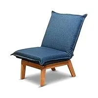 gttfx loisirs canapé paresseux multicolore chaise simple en tissu pouf tatami chambre confortable salon chaise longue simple 64 × 111 cm, coton
